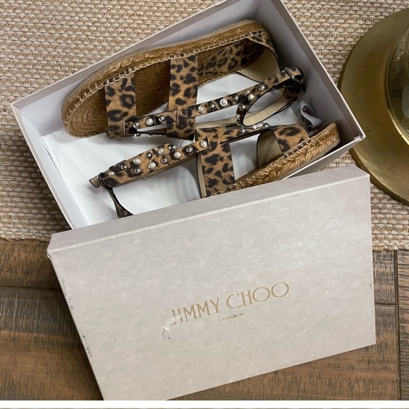 Jimmy Choo Denise espadrilles size 39 nwb - Picture 8 of 9